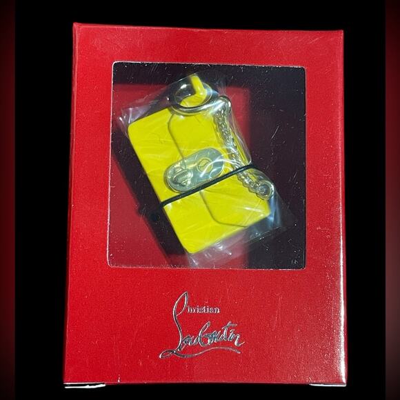 Christian Louboutin Other - Christian Louboutin Lipstick Charm Yellow Purse Charm NIB